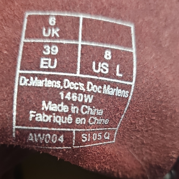 Dr. Martens Cherry Red Combat Boots - Picture 6 of 6